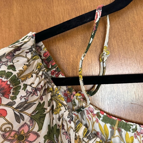 NVME from ASOS CURVE Ivory Floral Dress US 18 UK 22 Plus Size Maxi sundress sun - Picture 3 of 7